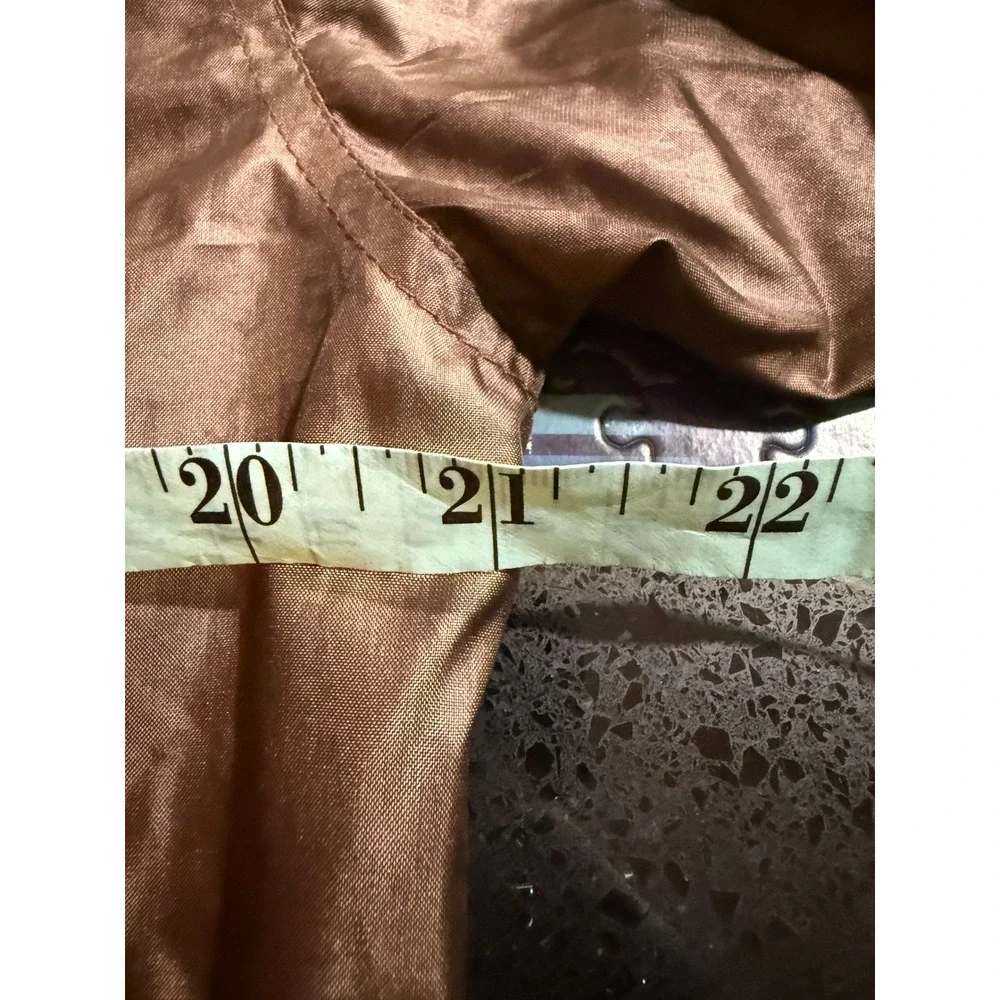 Fendi Jeans Women's Bronze Monogram Logo‎ Windbreaker Hooded Jacket Anti Stress